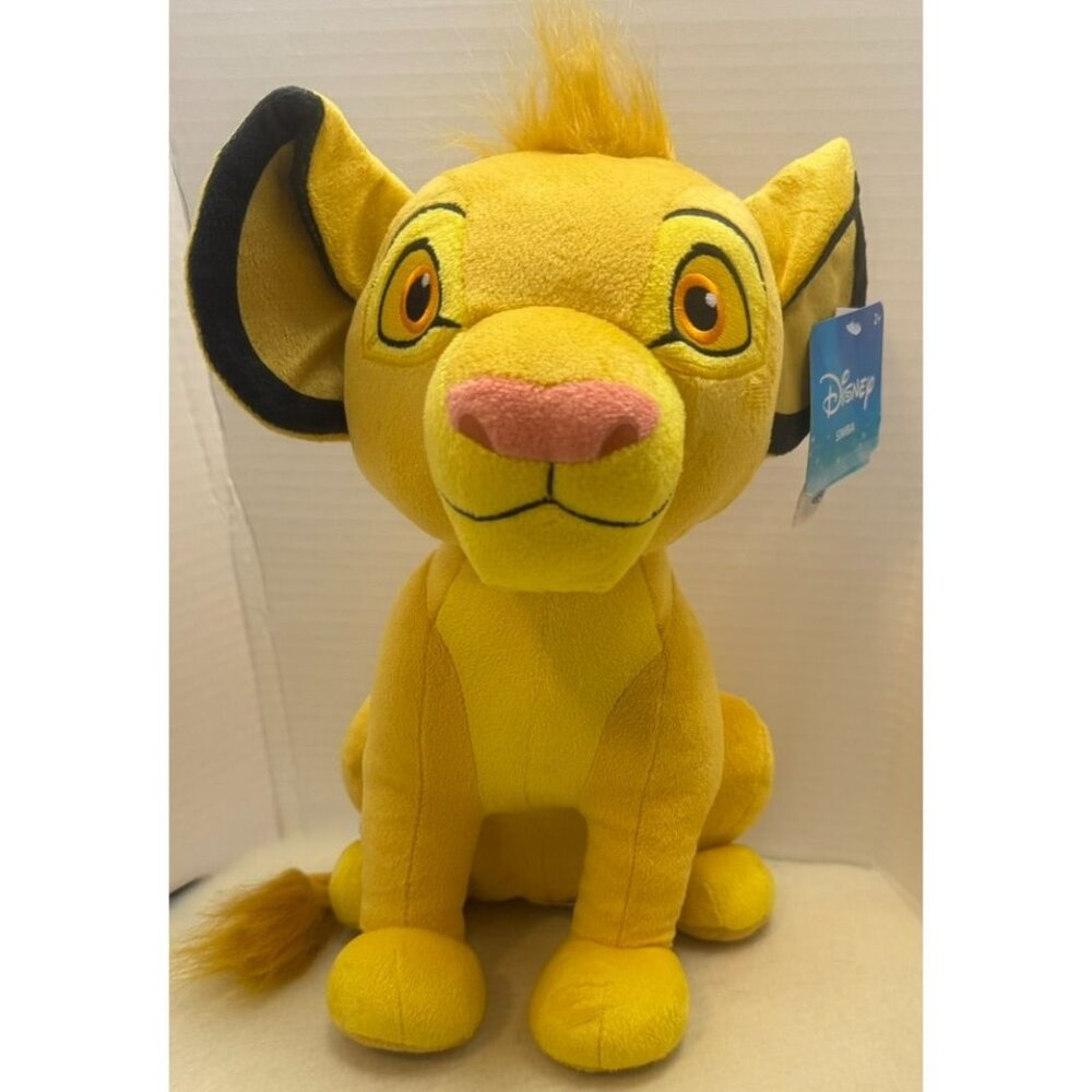 Disney Simba Plush Toy Lion King Stuffed Animal 14" Tall